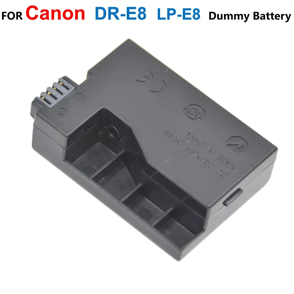 DR-E8 DR E8 DRE8 DC Coupler LP-E8 LPE8 Fake Battery For Canon EOS 550D 600D 650D 700D Rebel T2i T3i T4i T5i Kiss X4 X5 X6i X7i