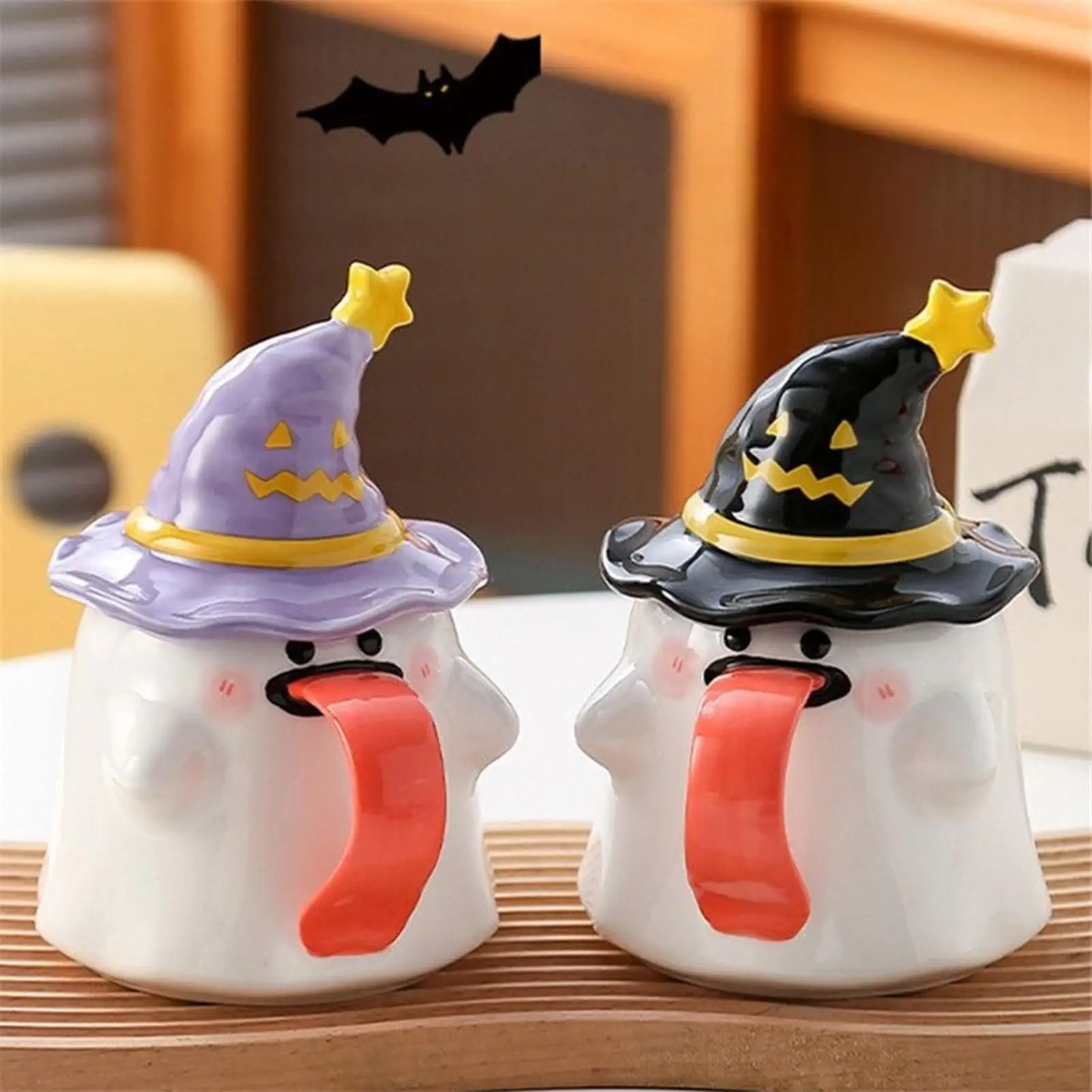 

Хэллоуин Призрак Кружка Чашка для завтрака Молока Керамическая чашка в форме призрака Кофейная чашка Сок Вино Пивная чашка Снек Молоко Овсяный напиток Кружка Чайная чашка