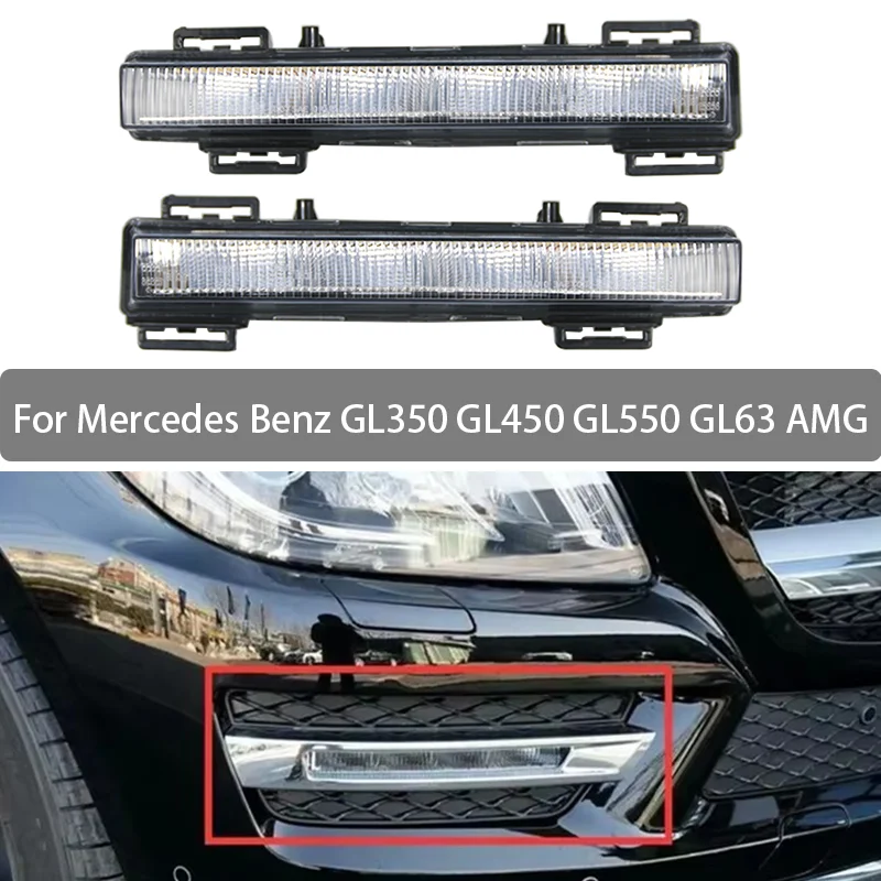 Daytime Running Light Assembly For Benz GL350 GL450 GL550 GL63 AMG 2013 2014 2015 2016 Front Bumper Anti Fog Light 0999068101