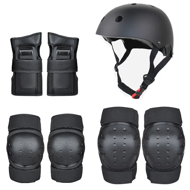 New Protective Gear Adult 7Pcs/Set Skating Riding Balance Bike Helmet for Kids Knee Protector for Work Elbow Brace Knee Support