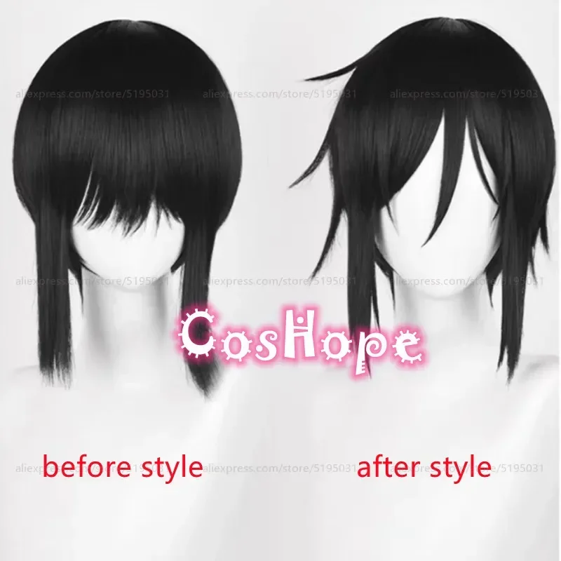 Sebastian Michaelis Cosplay Wig Men Short Black Wig Cosplay Anime Cosplay Wig Heat Resistant Synthetic Wigs