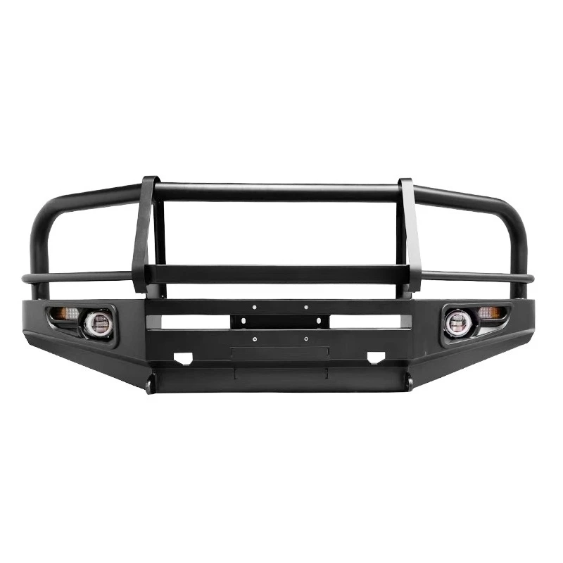 Land Cruiser Off-Road 4x4 Auto Parts Pickup Steel Power Coated Front Bumper Bull Rod
