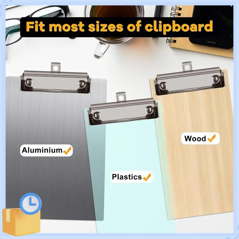 Popular 36 Pack Clipboard Clips With Rivets Mountable Clipboard Clamps For Office, School, Home For Nurse Office Files Craft