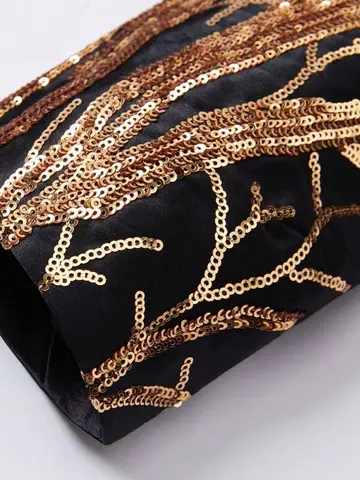 Herrkostym i ett stycke med glänsande paljetter, trendig aftonklänning, lämplig för fester, bröllop, banketter och baler 10 best sales glänsande herrkostym - №5