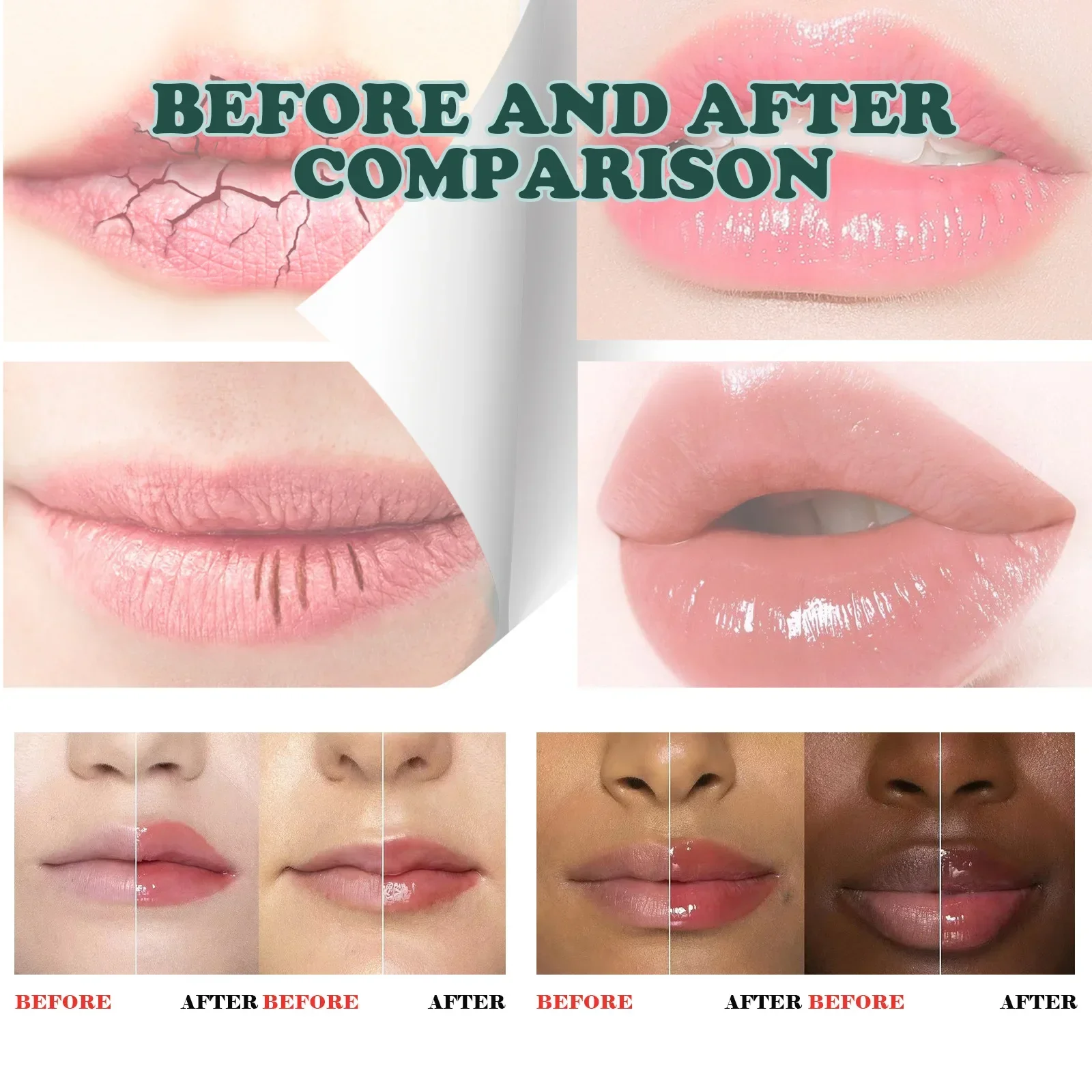 Zuid-Maan Lip Repareren Crème Lippenbalsem Vochtaanvulling Anti-Peeling Droge Scheur Exfoliërende Fade Lippen Lijnen Lipgloss Set