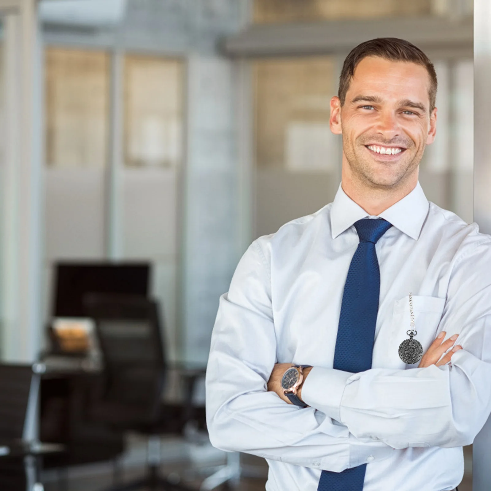 

2pcs Pocket Watch Chain Iron Retro Hanging Chain For Watch Jeans Belt Decor Accessories Vintage Style Men Fashion Gift