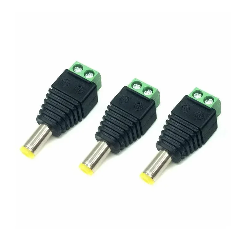 5/20/100 szt. Złącze wtykowe zasilania prądem stałym 5,5*2,1 mm (typ mocowania śrubowego) Potrzebujesz spawania Adapter wtyczki DC — zdjęcie 4