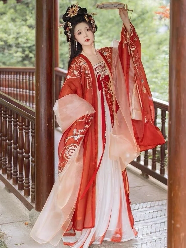 jupe-traditionnelle-tang-dynas-husk-rouge-hanfu-pour-femmes-longueur-poitrine-broderie-lourde-collection-printemps-automne