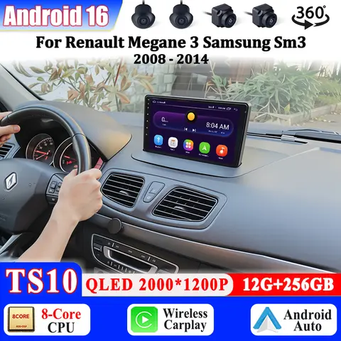 Car Intelligent Systems For Renault Fluence Megane 3 2008 - 2014 CarPlay Android Auto Radio Car Play Radio Multimedia Stereo