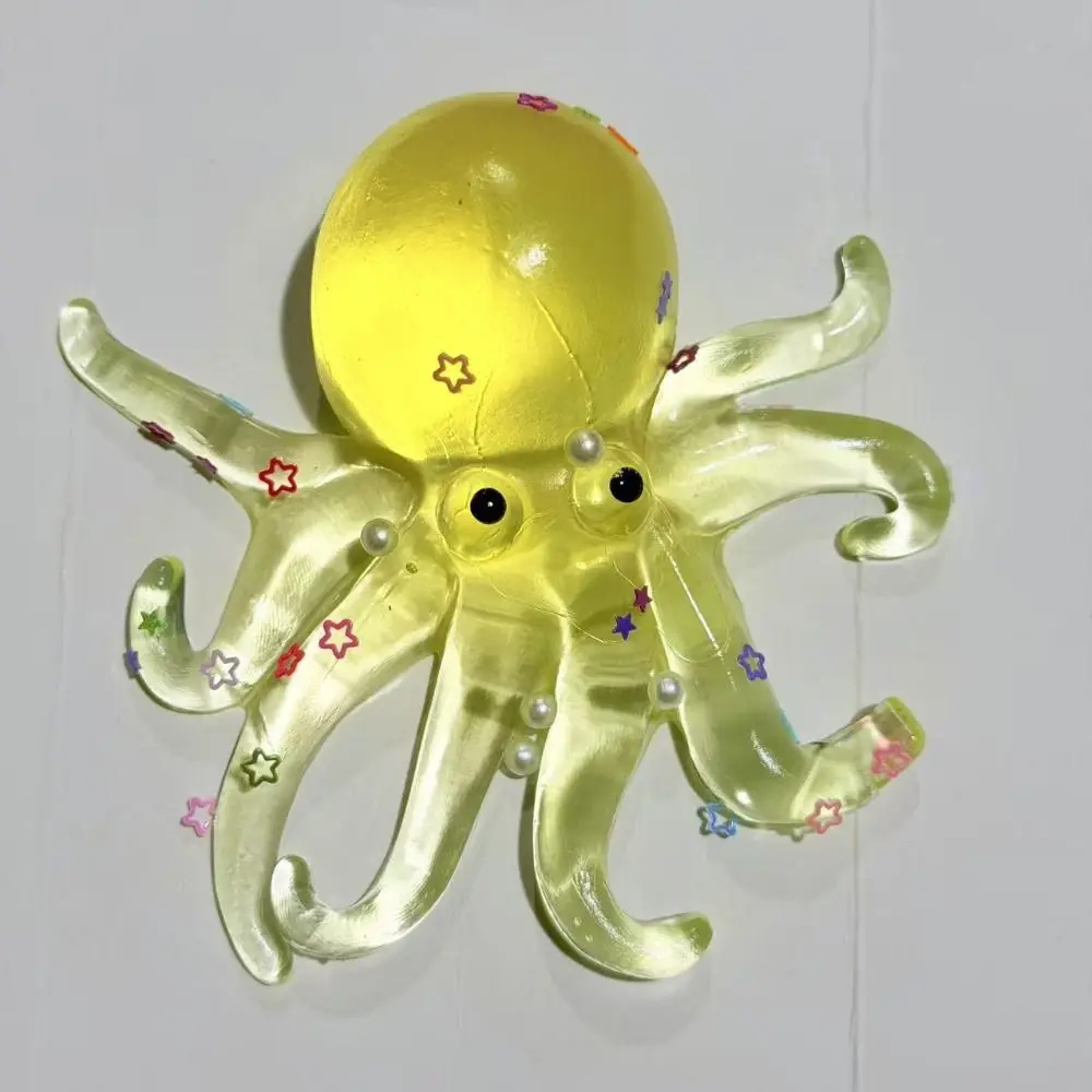 Simulation Squishy Ocean Octopus Stretched Glitter Sensory Fidget Ball Pinch Cute Animals Slow Rebound Toy Office Workers