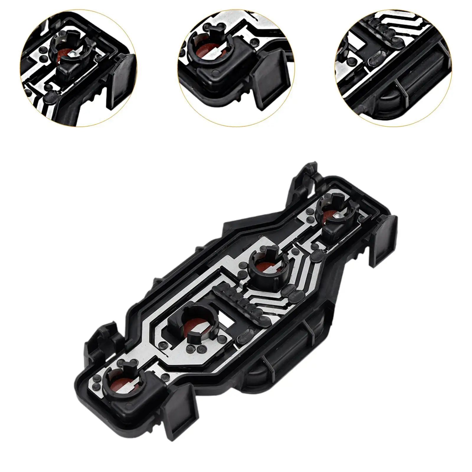 Rear Light Bulb Holder,634679 Sturdy,Tail Light Lamp Sockets Base Plate,Black