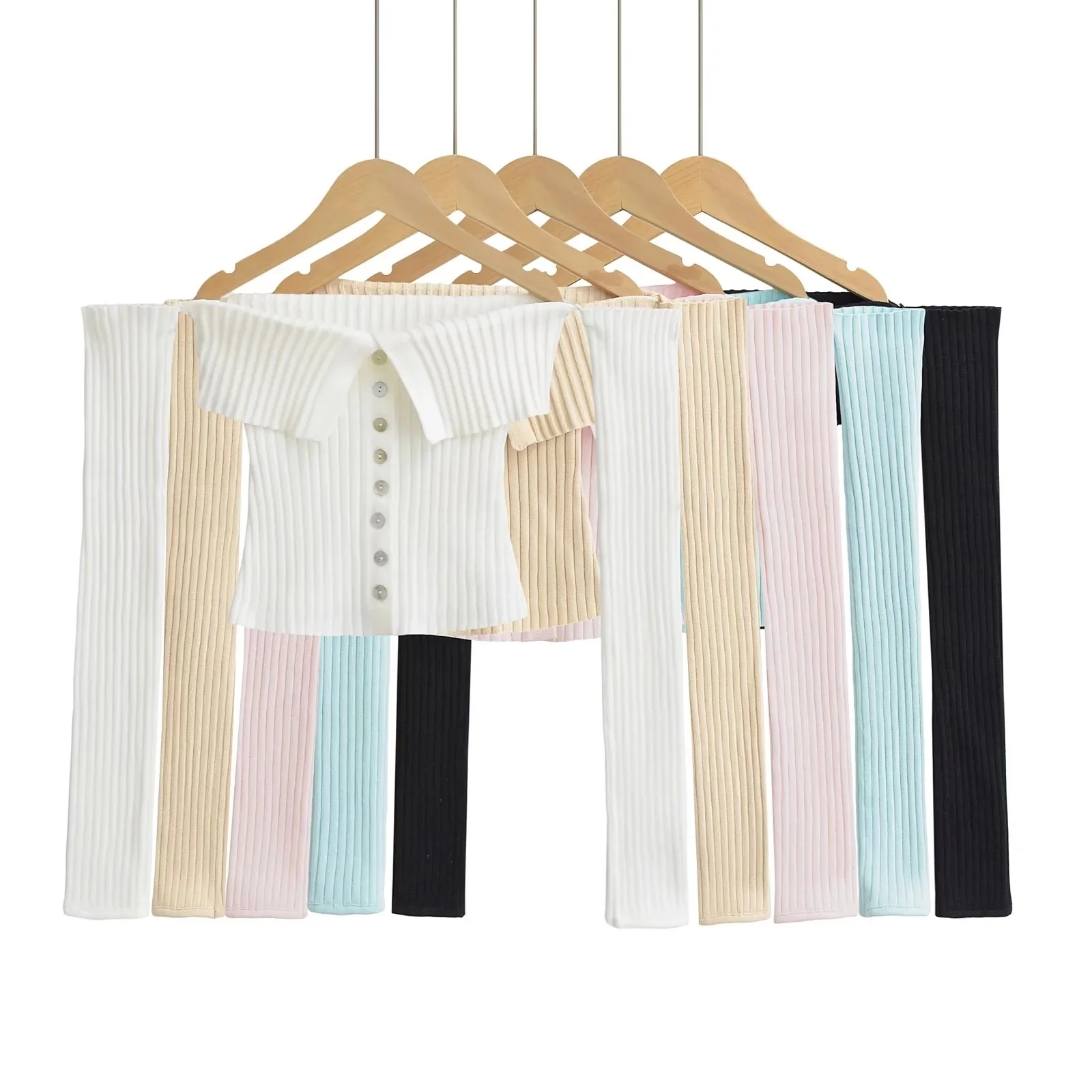 

Detachable Sleeve Knitted Sweater Women Pullovers For Woman Fall Double-Zip Stand-Up Collar Chunky Knit Sashes Vertical Texture