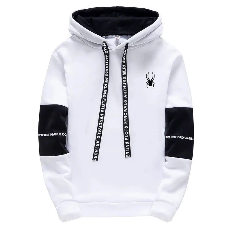 Men's Hoodies Long Sleeve Casual Printing With Letter Sweatshirts New Spring Hip Hop Pullover Sports Top Male Hooded Sweatshirts