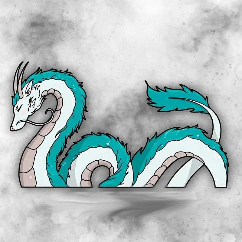 Car Sticker Dragon Shape Cute Sticker Vinyl Waterproof Decal For Car Window Windshield Bumper Exterior Decoration Accessories