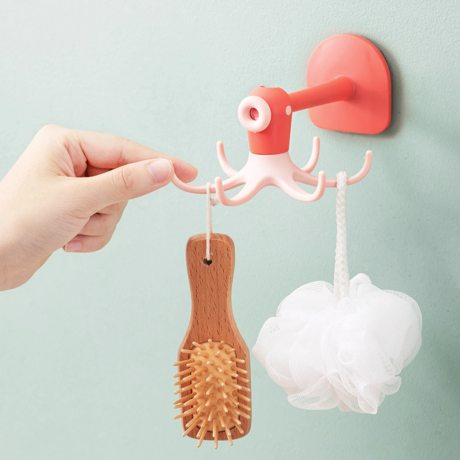 Innovativo appendiabiti autoadesivo appendiabiti carino appendiabiti da parete per soggiorno gancio per porta Decor Bag Keys Cloth Sticky Holder