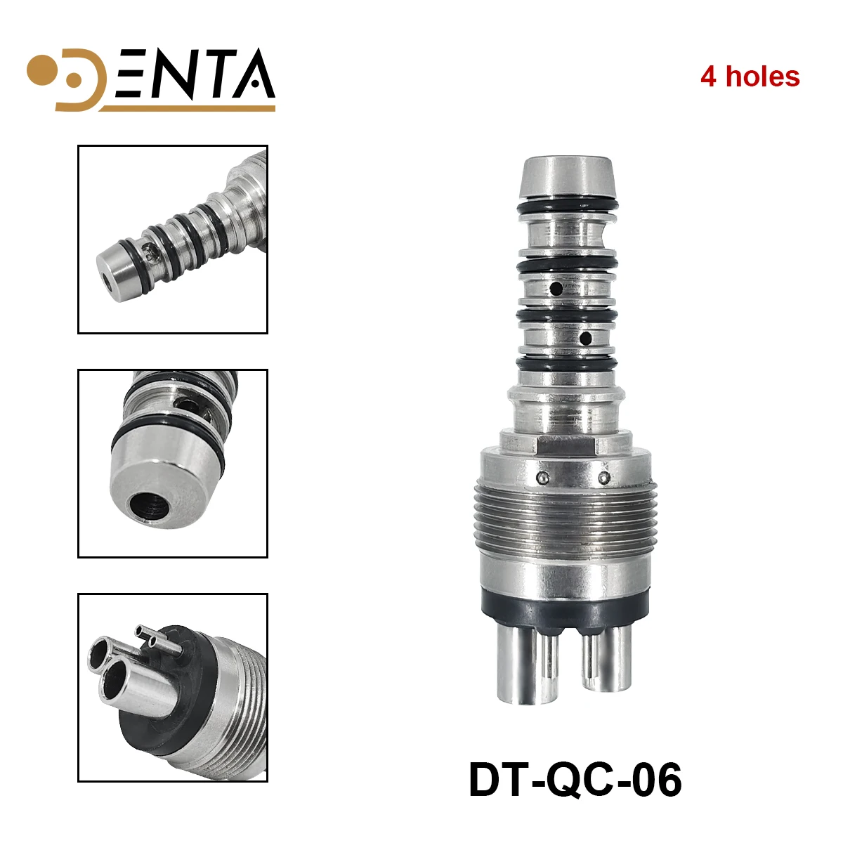 

Адаптер-переходник Sirona с 4 отверстиями для быстрого соединения, ремонтная запасная часть для турбины стоматологического высокоскоростного наконечника, соединительный клапан