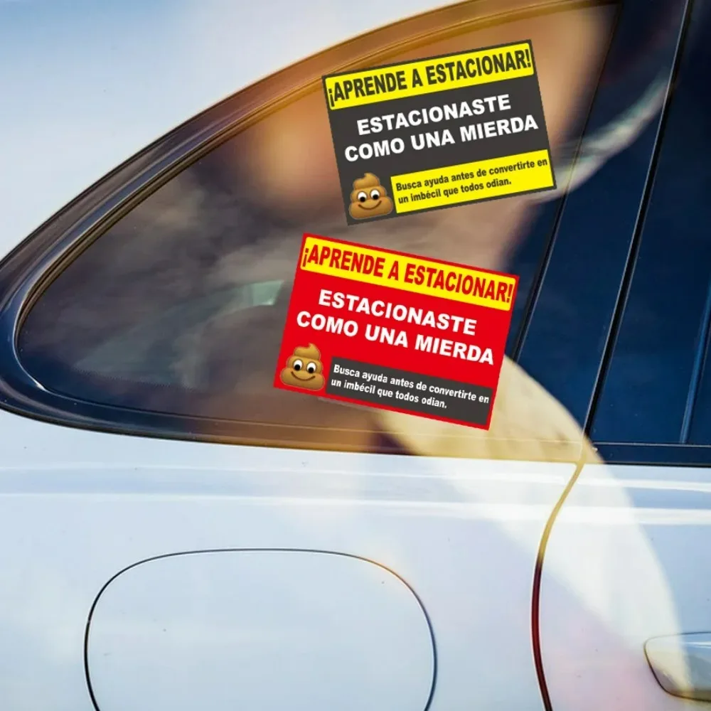 160 Pcs Funny Spanish Parking Warning Stickers , Humorous Car Reminder Labels , Self-Adhesive for Vehicles, Car Stickers