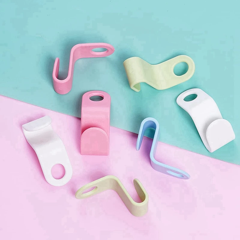 48-Piece Clothes Hook Connection Hook Folding Hook Hanger Link Buckle 4 Colors Clothes Hook