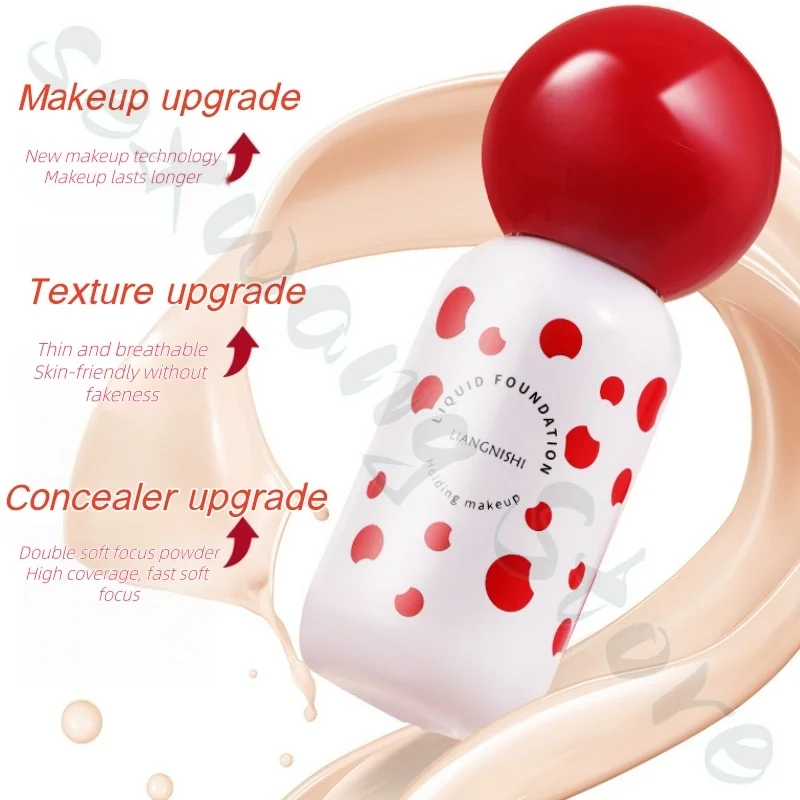 Highly effective, long-lasting, concealer, moisturizing, light, long-lasting, non-stuck, delicate, natural matte foundation 30ml