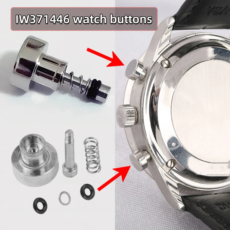 

Ручка для часов, пресс-ключ для IWC Portugal IW371446, кнопка для часов, поворотный ключ, серебряная кнопка синхронизации, сменные аксессуары для часов