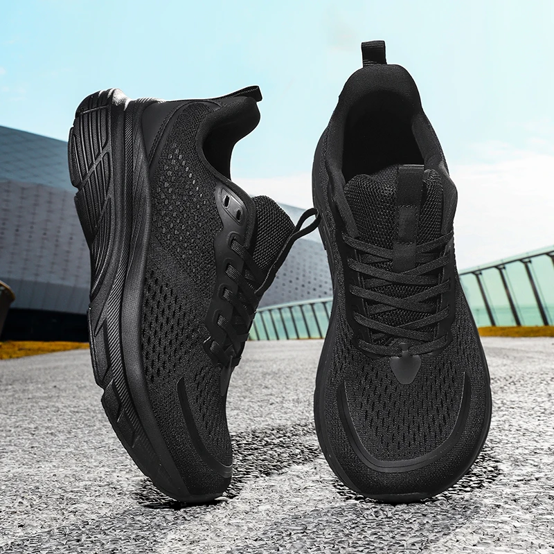 Fashion Wide Toe Mens Running Shoes Plus Size Casual Sneakers Mesh Breathable Barefoot Shoes Zero Soles Non-Slip Sports Footwear