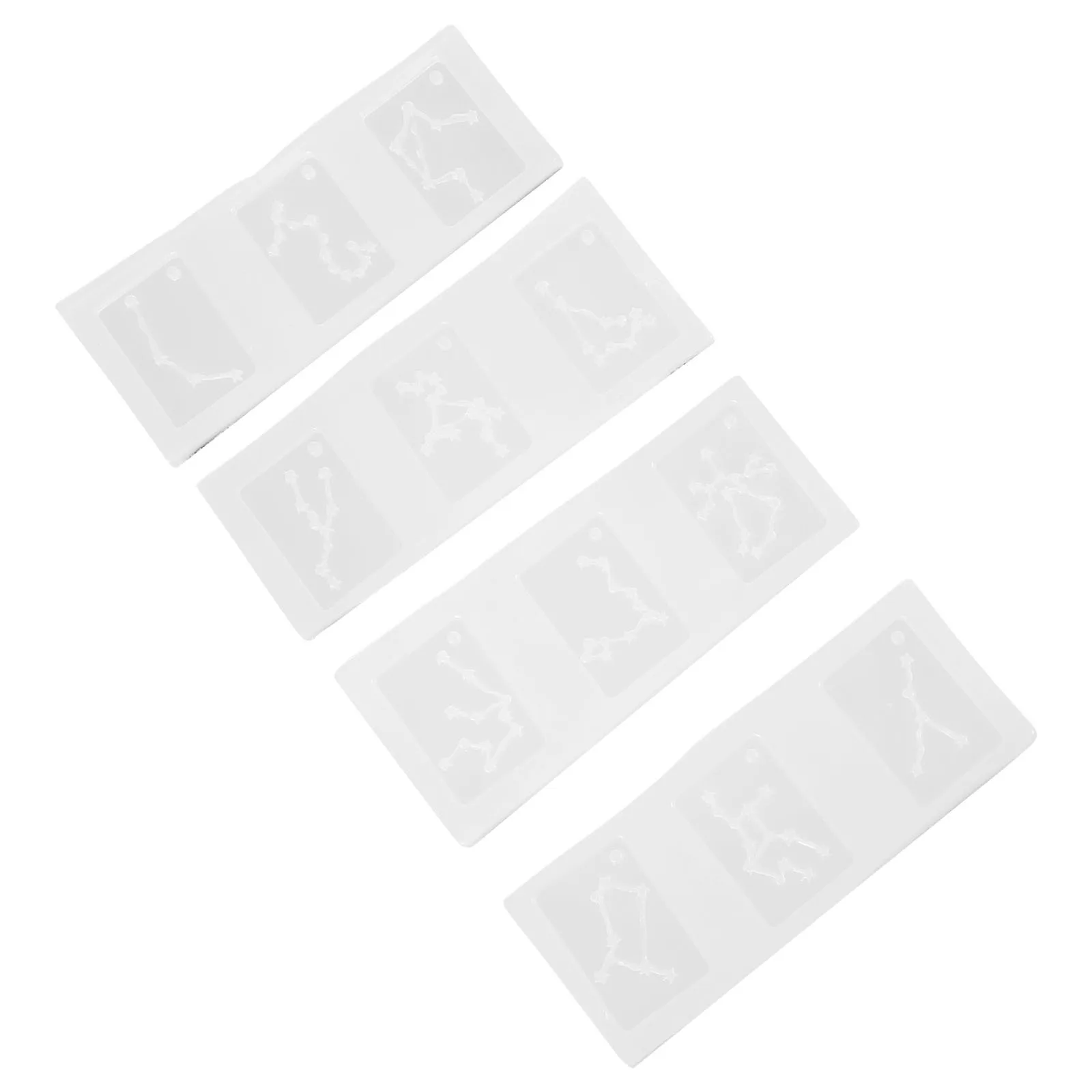 4 قطعة قوالب مجوهرات كوكبة سيليكون مرن لتقوم بها بنفسك مجموعة قوالب لراتنجات الايبوكسي الحرف اليدوية قلادة #4