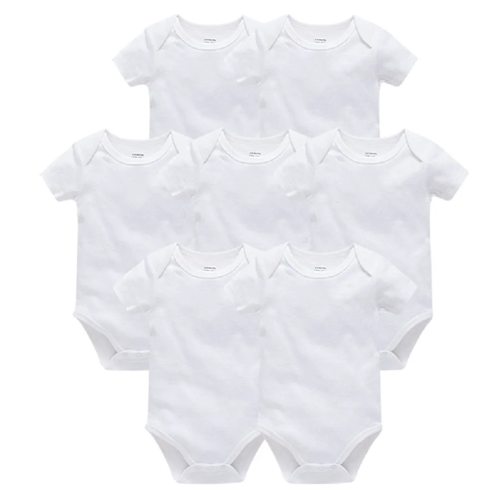 

7pcs Baby Bodysuits 100% Cotton Summer Boys Sleepsuits Girls Onesie Newborn Body Infant Growings Jumper Roupa de bebe Jumpsuits