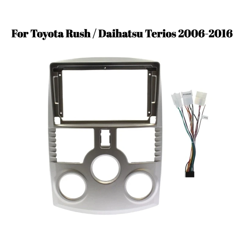 

9-дюймовая автомобильная радиоприемная панель 2DIN для установки Toyota Rush/Daihatsu Terios 2006-2016 | Комплект крепления приборной панели