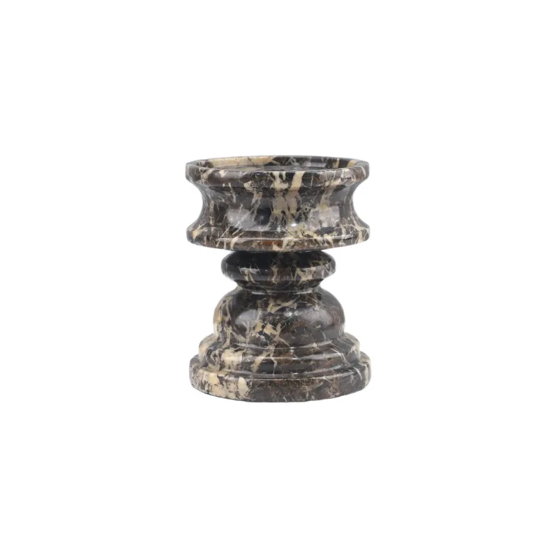 

Natural marble geometric candlesticks, decorative ornaments, home accessories