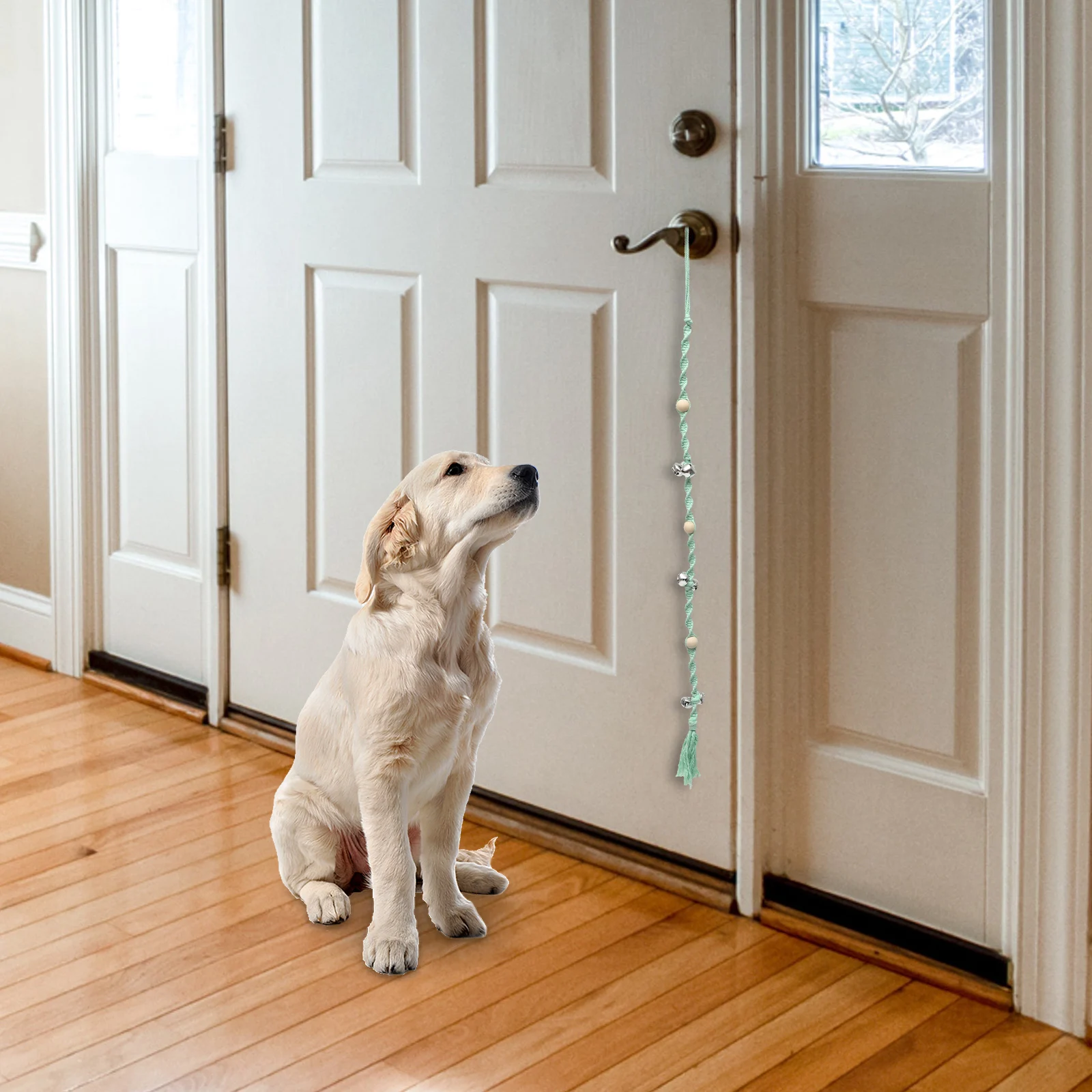 

Creative Doorbell Hanging Hand-Weaving Design Training For Dogs Supplies Durable Lightweight Decorative Room Accessories