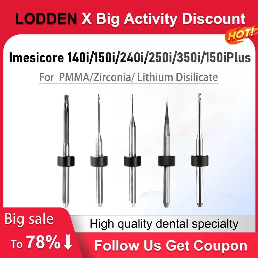 

Imesicore 140i 150i 240i 250i 350i 150iPlus Dental Milling Burs Dental Materials Cutter Grinding PMMA Glass Ceramics Zirconia