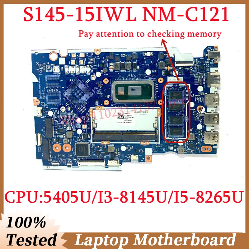 

For Lenovo IdeaPad S145-15IWL Mainboard FV440/FS441/FS540 NM-C121 With 5405U/I3-8145U/I5-8265U CPU Laptop Motherboard 100%Tested