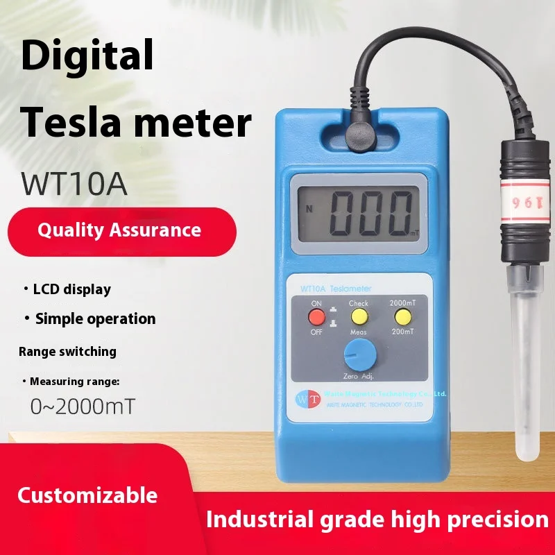 

Digital Tesla Meter WT10A Handheld Digital Tesla Gauss Meter
