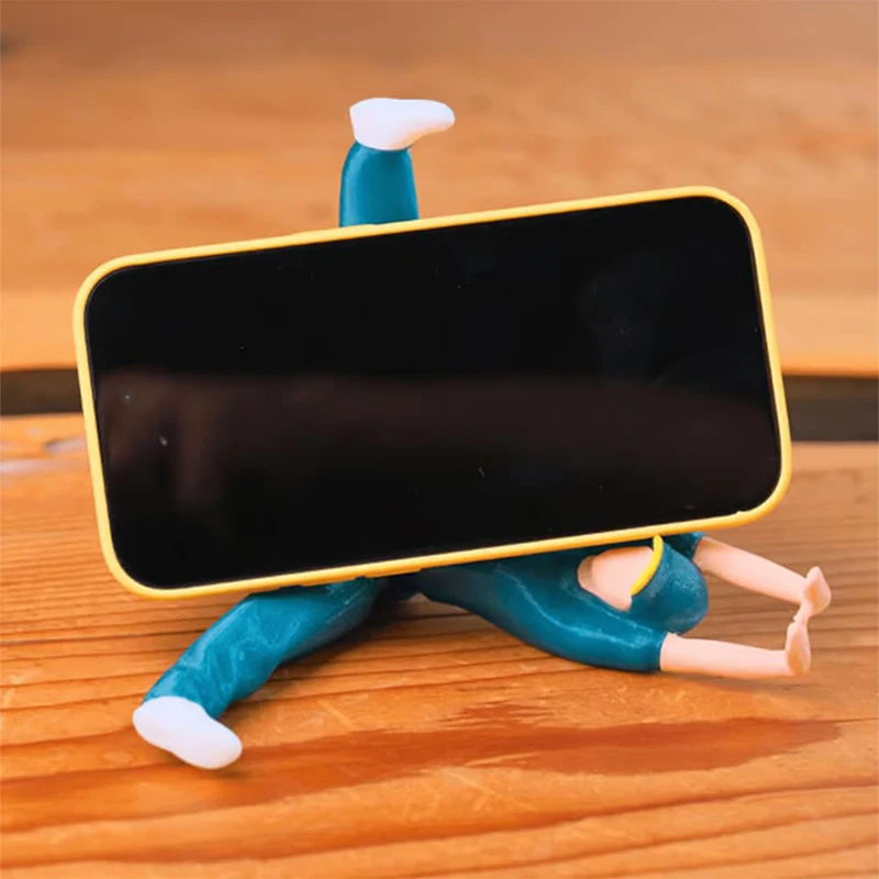 Breakdance Phone Holder Breakdancer 3D-Printed Phone Holder Creative Portable Phone Holder Novel Unique Table home decorations