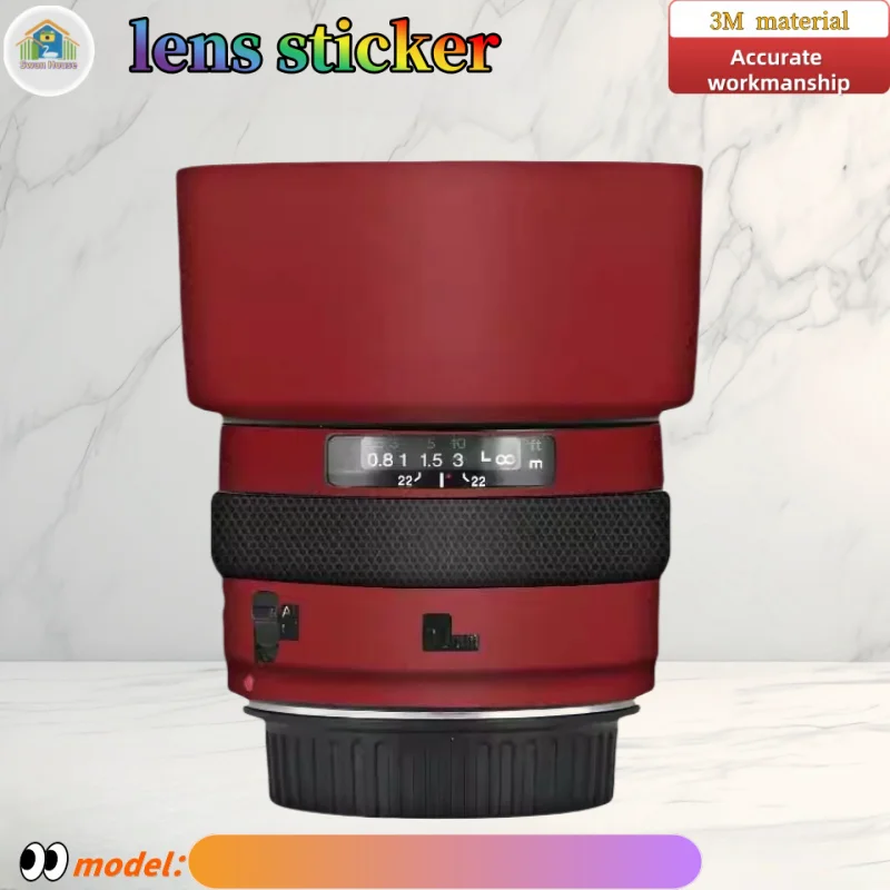 EF50F1.4 For Canon EF50 F1.4 Camera lens sticker, DIY skin, Precision tailoring wear-resistant protective film