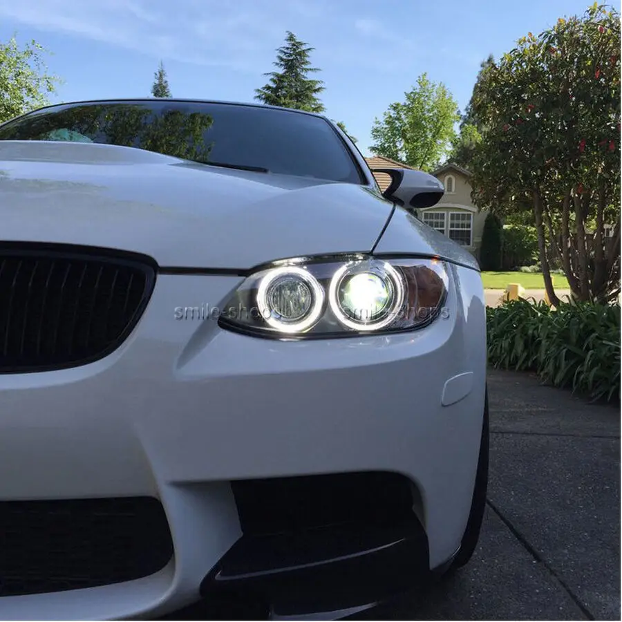 Cotton LED Halo Rings For BMW M3 E90 E91 LCI 06-12 with HID Headlight Angel Eyes view 6