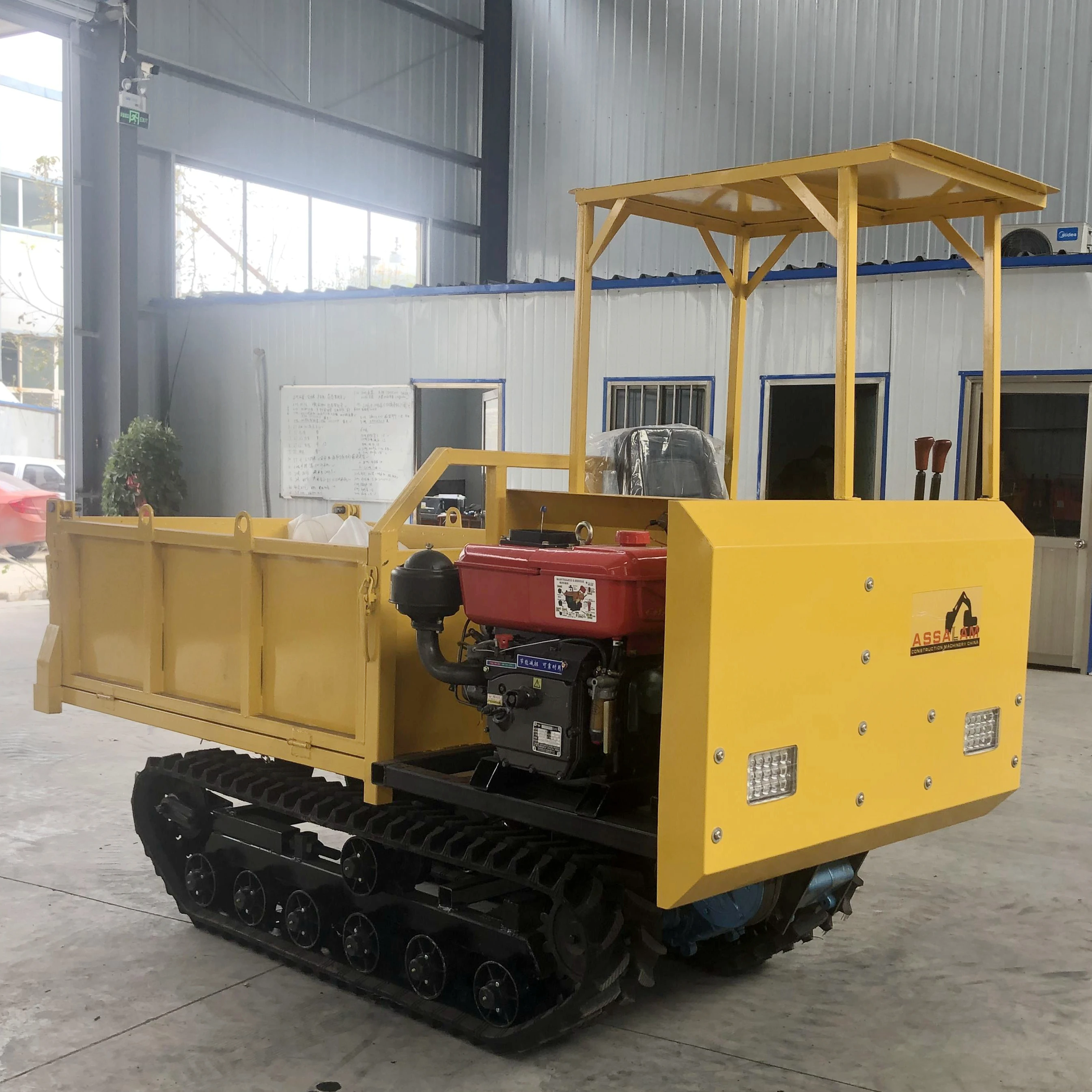 China Self-Loading Mini Crawler Transporter Rubber Track Dumper