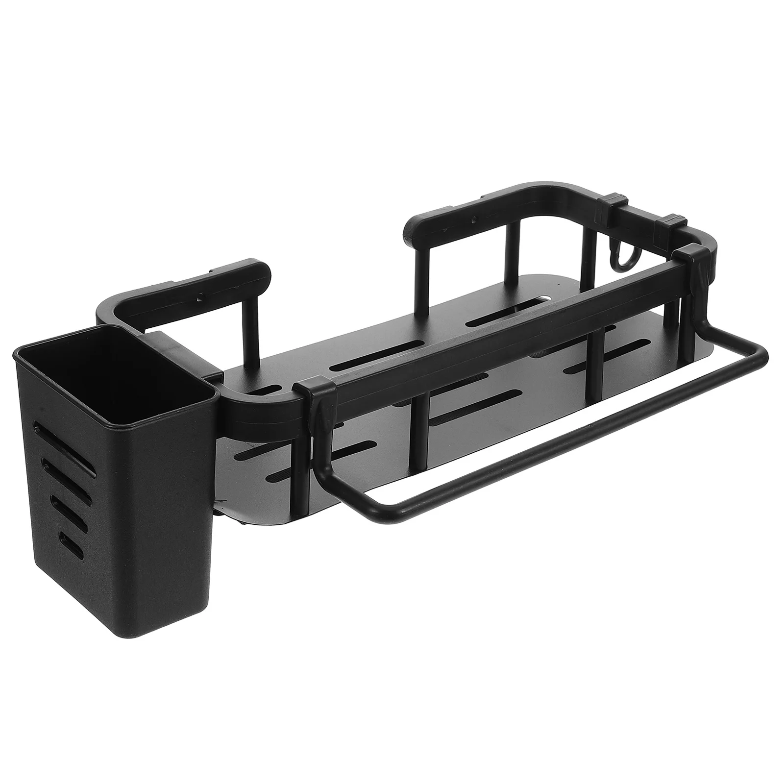 

Bathroom Shelf Wall Adhesive Shower Shelves Towel Rack No Drill Organizer Storage Floating Rack Space Saving Sturdy Material