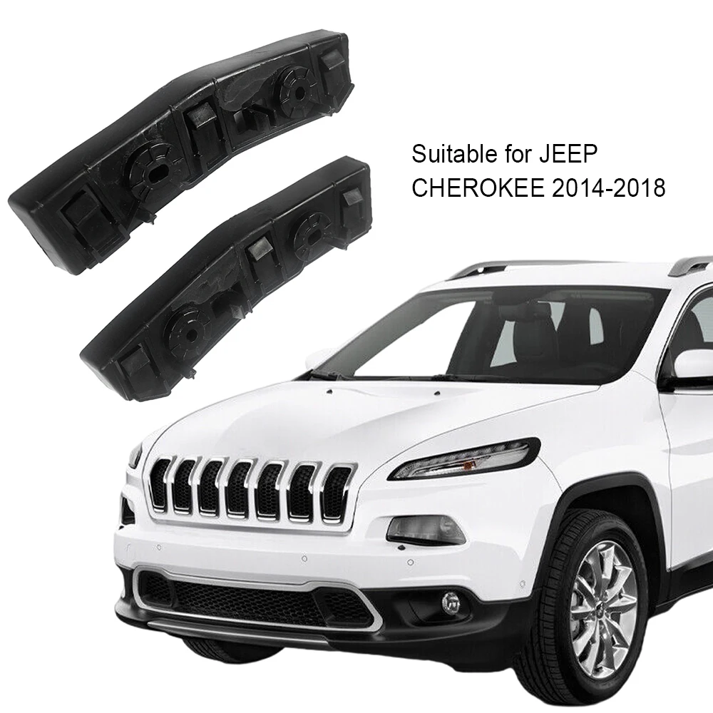 2Pcs Front Bumper Support Brackets Holder Guide Left & Right 68138375AC+68138374AC For Jeep Cherokee 2014 2015 2016 2017 2018