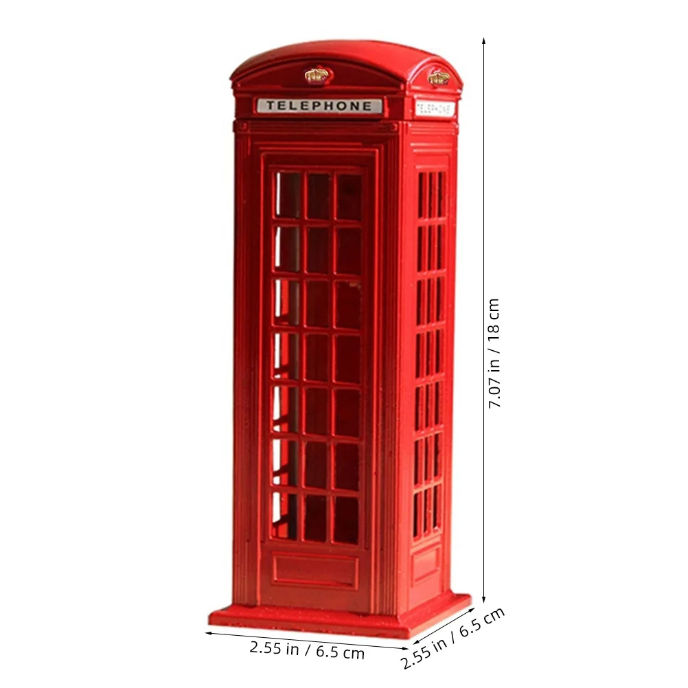 15 سنتيمتر الحديد لندن كشك الهاتف أصبع البنك حصالة خمر عملة صندوق الأمان الديكور لتوفير المال هدية حصالة على شكل حيوان