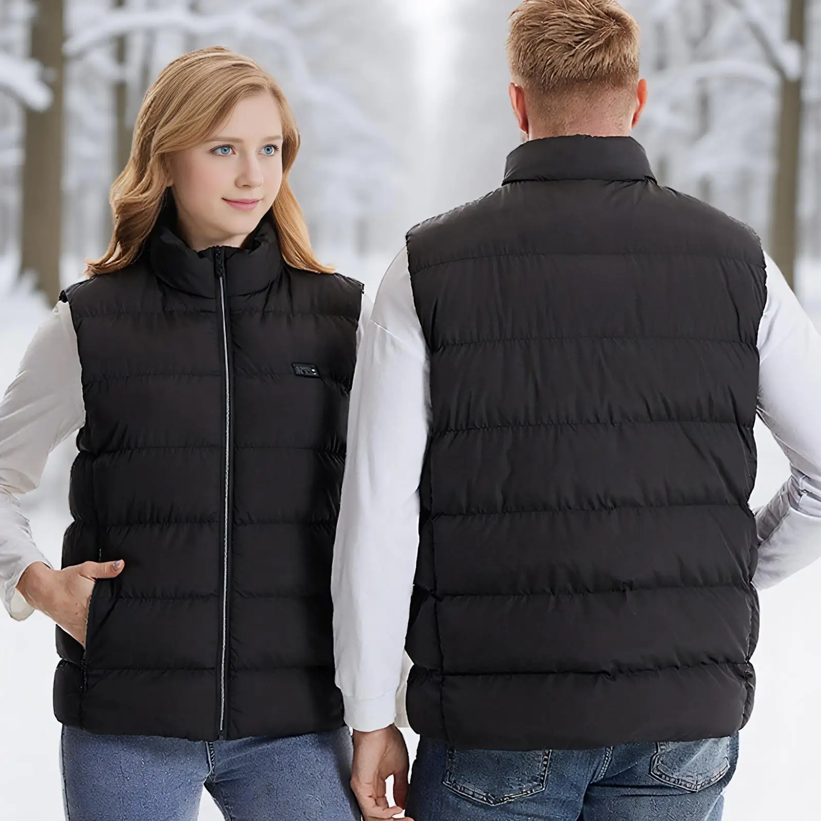 

Winter Heated Vest Warm USB Electric Heating Jacket With 3 Gear for Skiing Insulated Heat Vest Winter Must Have for Cycling