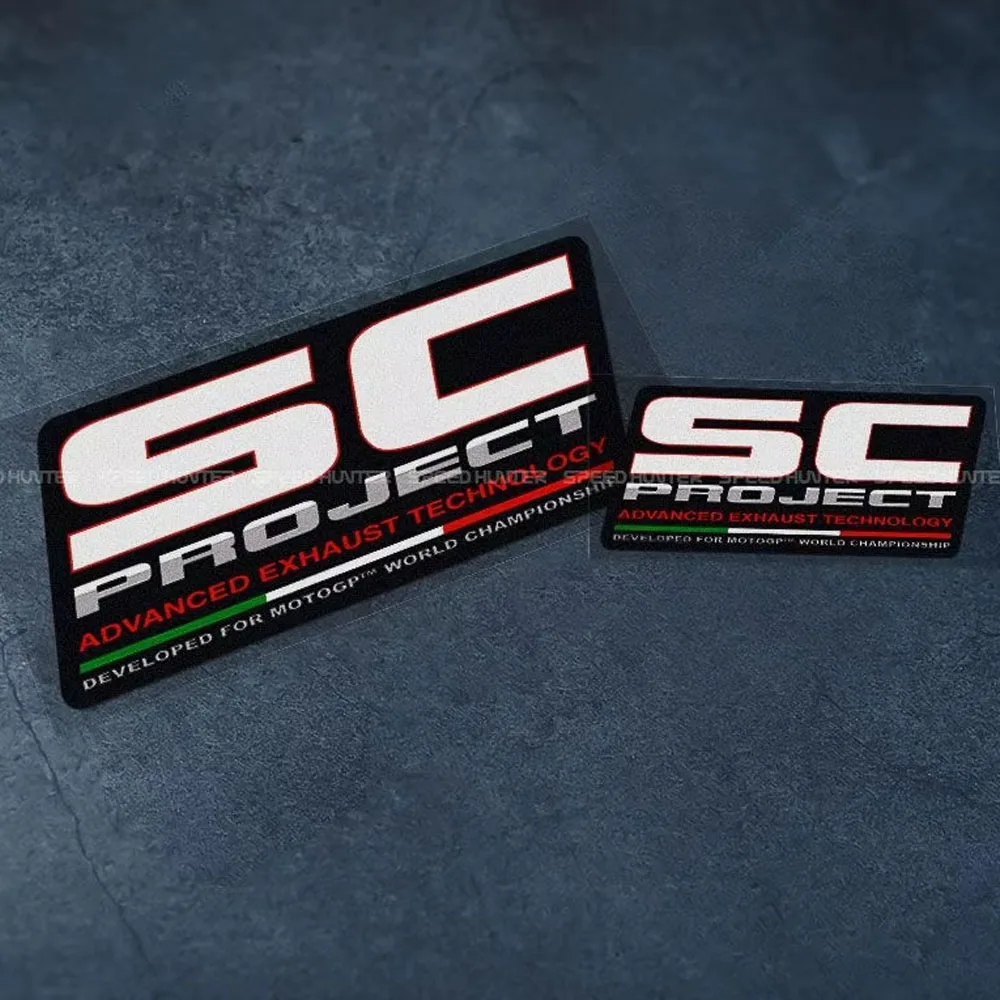Moto Exhaust Pipe Reflective Stickers  Suitable for SC Project Exhaust Pipes Waterproof and Heat Resistant Decoration Stickers