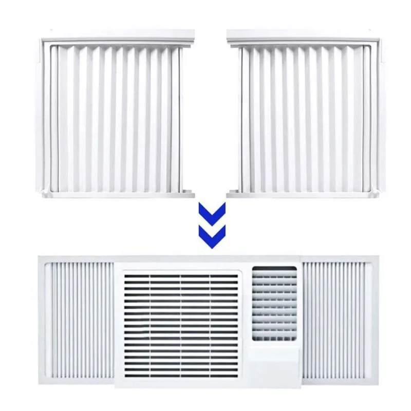 window-machine-air-conditioner-sealing-plate-retractable-window-baffle-louver-windproof-sealing-accessories
