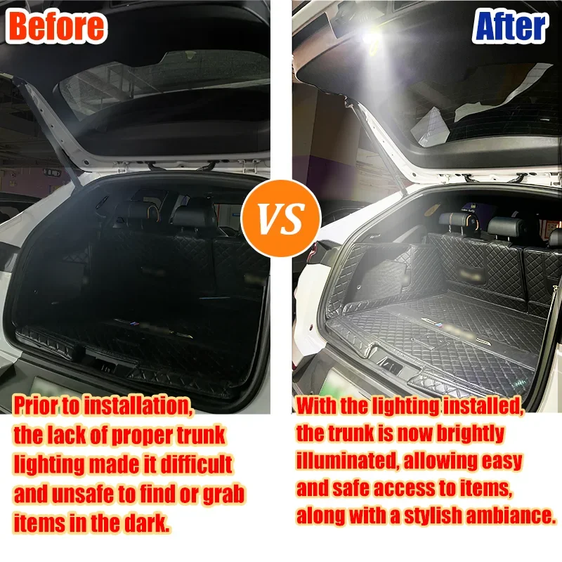 LED Trunk Tailgate Lighting For BYD Seal U/Sealion 6/Song Plus Car Rear Interior Backside Light Ultra-Bright Upgrade Kit