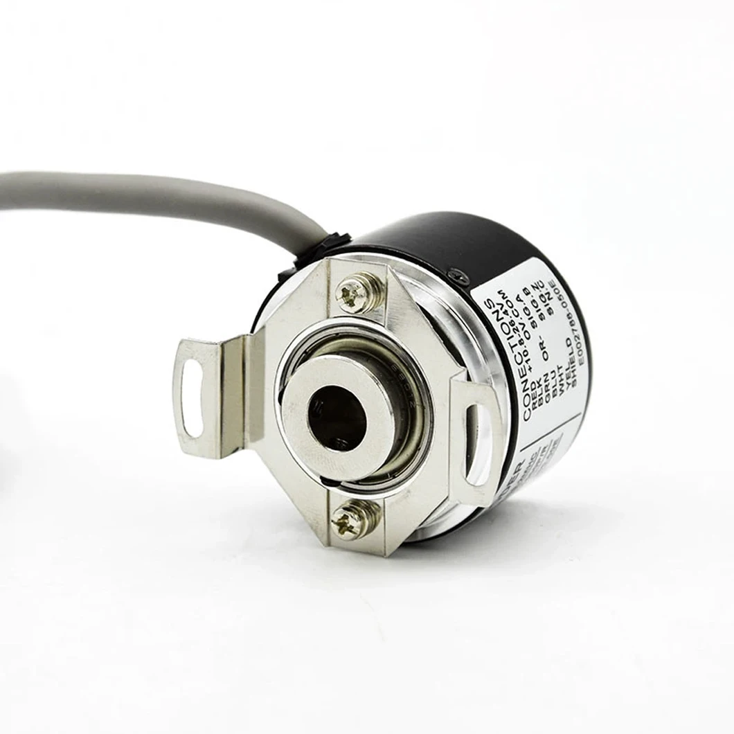 HES-2M/2MC/2MHC/2MHCP/2MHT/2MD 8MM Encoder Inkremental Poros Semi-berongga 100 ~ 5000PPR Rotary Encoder untuk Sistem Kontrol PLC