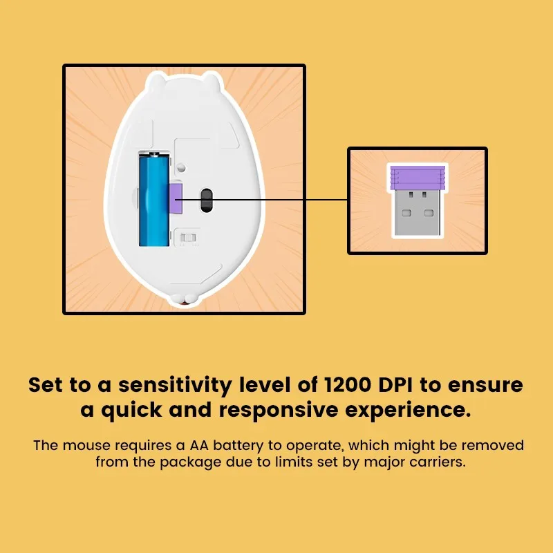 Akko Cat Theme Mouse 2.4GHz Wireless Mouse for PC Laptop Computer Plug and Play