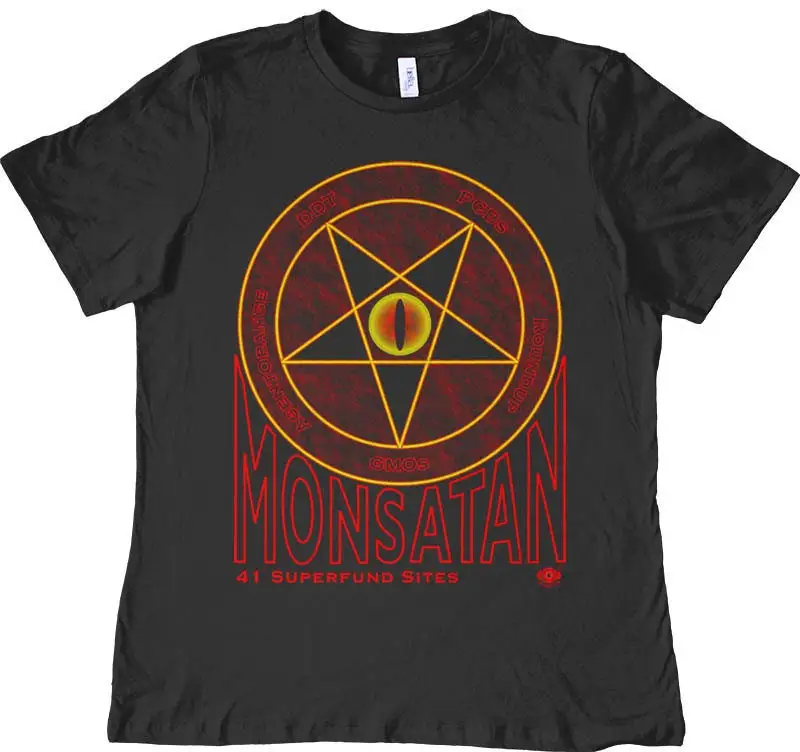 Monsatan Anti Monsanto Is Evil Environmental shirt Agent Orange GMO DDT Glyphosate Men's and Women's T Screen