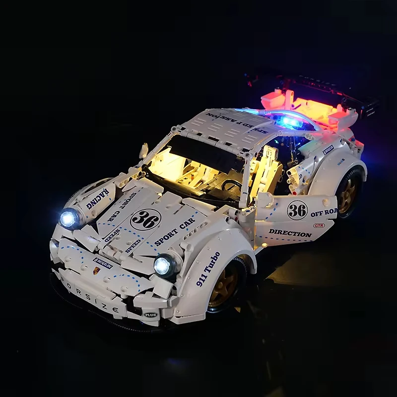 RC-スポーツカー用テクニカルビルディングブロック,LEDライトキット,日曜大工,qc016