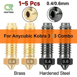 Anycubic Kobra 3 Combo Nozzles Brass Volcano Nozzle  For 1.75mm Filament 3D Printer Hot end Nozzle 3D Printer Accessories