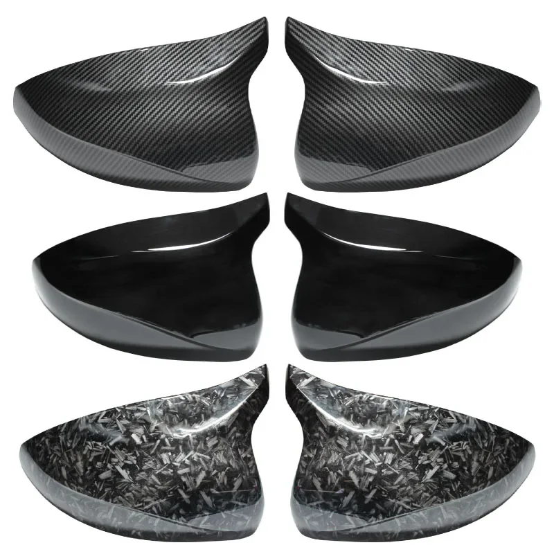 For Audi A3 8V S3 RS3 2014 2014-2020 Non Lane Assist Mirror Cover Carbon Fiber Side Rear View Cap Reverse Case Replacement view 3